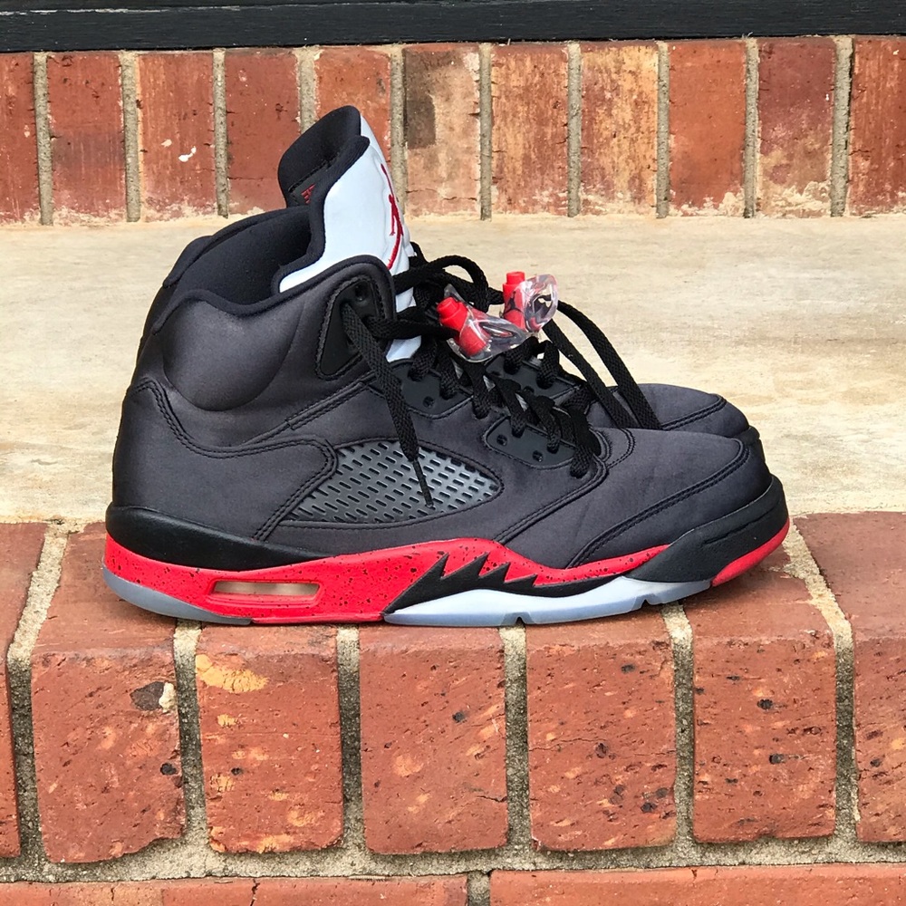Air Jordan Retro 5 Satin Bred Sz 9 - Picture 1 of 12